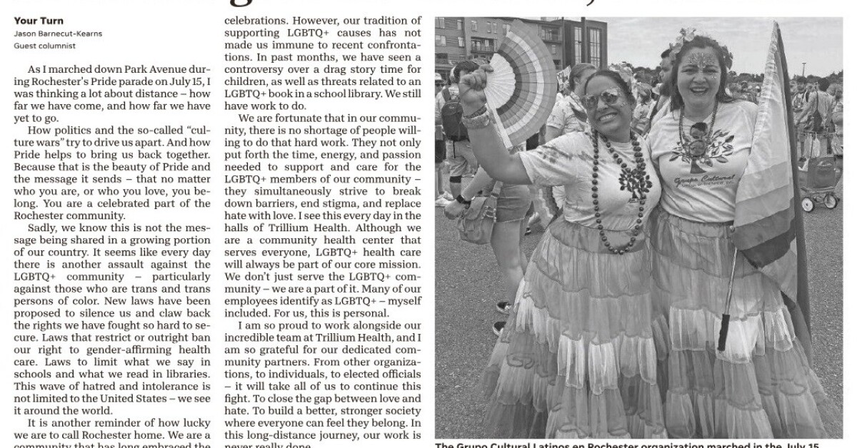 Rochester Goes the Distance, With Pride